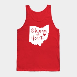 Ohioan At Heart: Ohio State Pride Calligraphy Tank Top